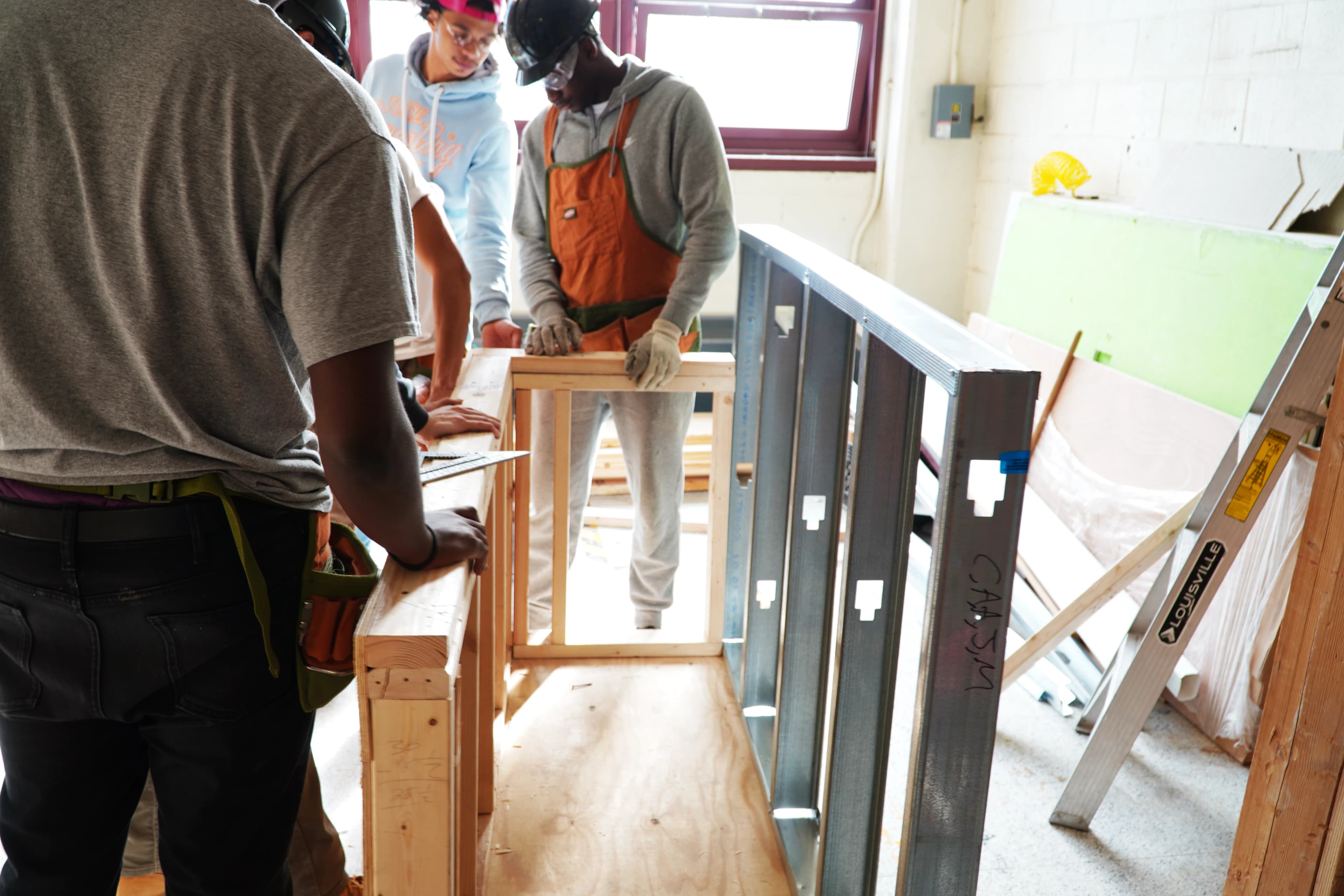 Construction and welding shop at Coop Tech