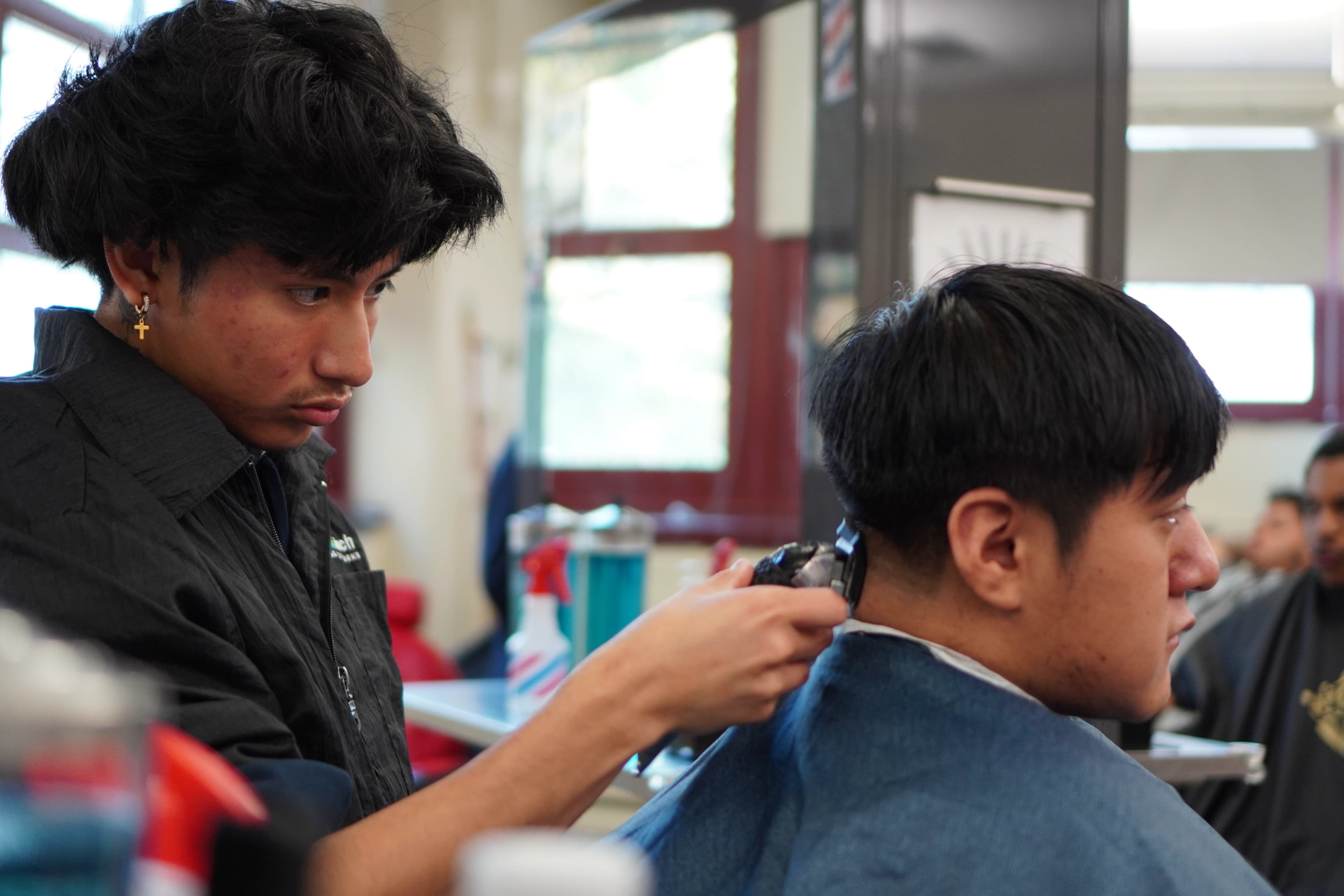 Unisex styling classroom at Coop Tech